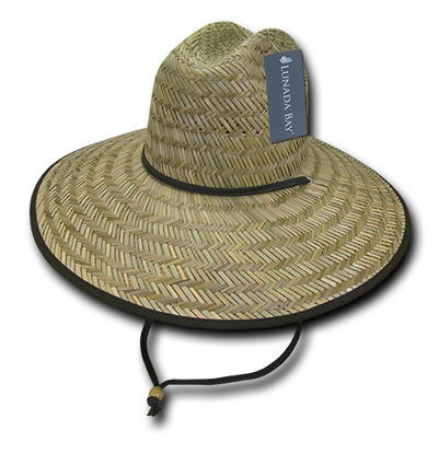 528 Mat Straw Lifeguard Hat