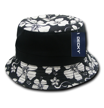 457 Floral Brim Polo Bucket Hat